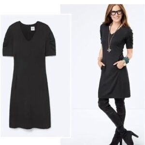 CAbi | 3827 Minimalist Black Dress | M